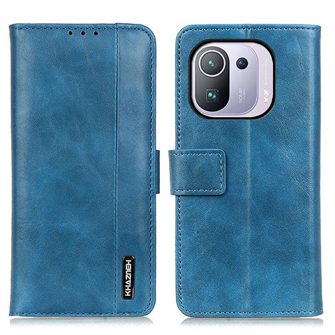 Funda de Cuero Cartera con Soporte Carcasa M11L para Xiaomi Mi 11 Pro 5G Azul