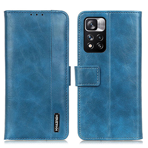 Funda de Cuero Cartera con Soporte Carcasa M11L para Xiaomi Mi 11i 5G (2022) Azul