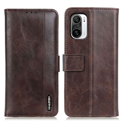 Funda de Cuero Cartera con Soporte Carcasa M11L para Xiaomi Mi 11i 5G Marron