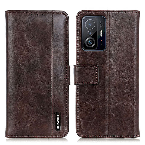 Funda de Cuero Cartera con Soporte Carcasa M11L para Xiaomi Mi 11T 5G Marron