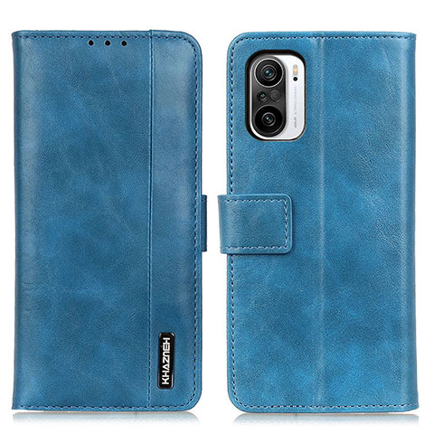 Funda de Cuero Cartera con Soporte Carcasa M11L para Xiaomi Mi 11X 5G Azul