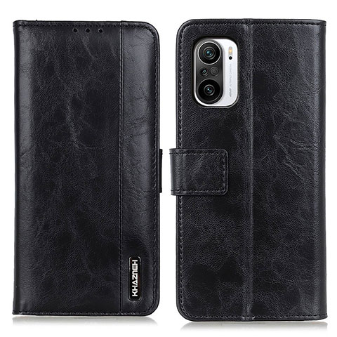 Funda de Cuero Cartera con Soporte Carcasa M11L para Xiaomi Redmi K40 Pro 5G Negro