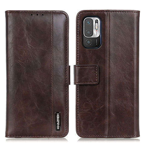 Funda de Cuero Cartera con Soporte Carcasa M11L para Xiaomi Redmi Note 10 5G Marron