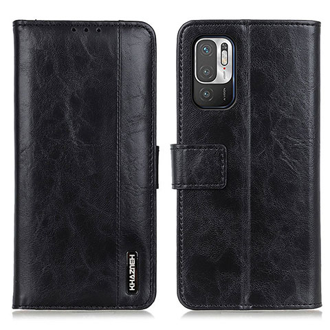 Funda de Cuero Cartera con Soporte Carcasa M11L para Xiaomi Redmi Note 10 5G Negro