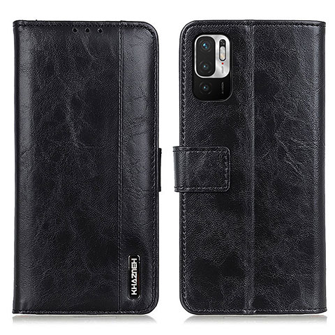 Funda de Cuero Cartera con Soporte Carcasa M11L para Xiaomi Redmi Note 10 JE 5G Negro