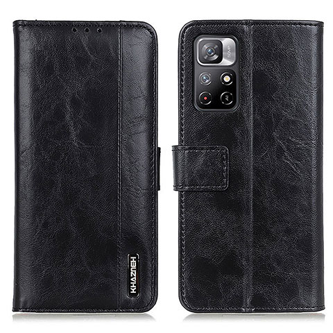 Funda de Cuero Cartera con Soporte Carcasa M11L para Xiaomi Redmi Note 11 5G Negro