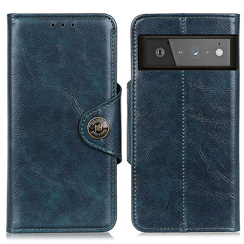 Funda de Cuero Cartera con Soporte Carcasa M12L para Google Pixel 6 Pro 5G Azul