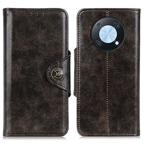 Funda de Cuero Cartera con Soporte Carcasa M12L para Huawei Enjoy 50 Pro Bronze