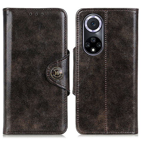 Funda de Cuero Cartera con Soporte Carcasa M12L para Huawei Honor 50 5G Bronze