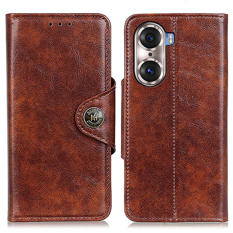 Funda de Cuero Cartera con Soporte Carcasa M12L para Huawei Honor 60 Pro 5G Marron