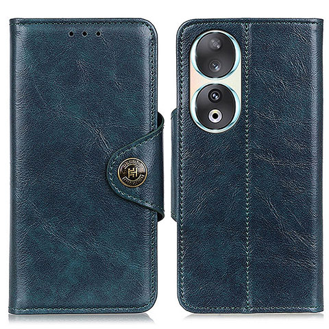 Funda de Cuero Cartera con Soporte Carcasa M12L para Huawei Honor 90 5G Azul