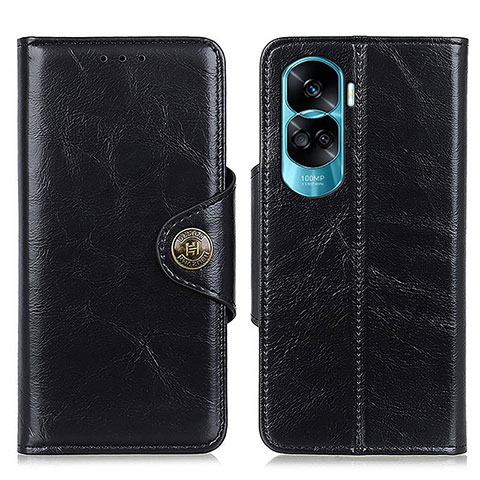 Funda de Cuero Cartera con Soporte Carcasa M12L para Huawei Honor 90 Lite 5G Negro