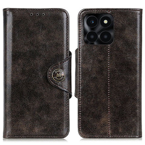 Funda de Cuero Cartera con Soporte Carcasa M12L para Huawei Honor X6a Bronze