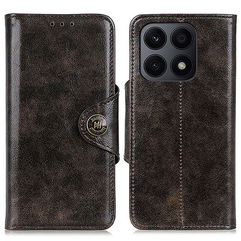 Funda de Cuero Cartera con Soporte Carcasa M12L para Huawei Honor X8a 4G Bronze