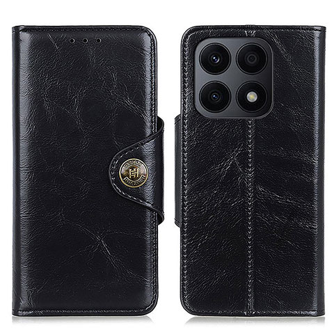 Funda de Cuero Cartera con Soporte Carcasa M12L para Huawei Honor X8a 4G Negro