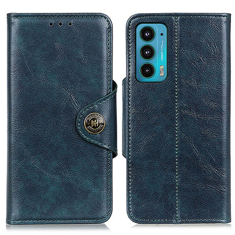 Funda de Cuero Cartera con Soporte Carcasa M12L para Motorola Moto Edge 20 5G Azul