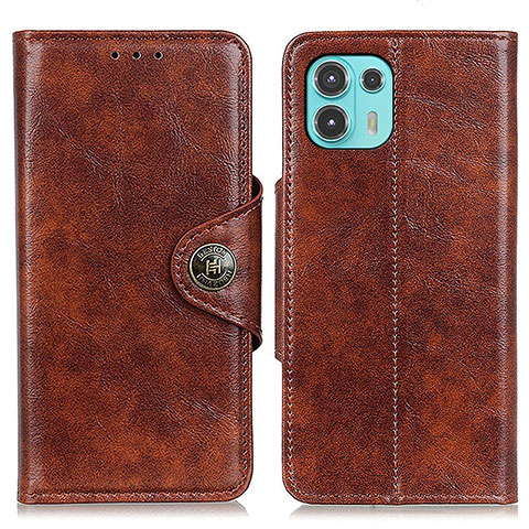 Funda de Cuero Cartera con Soporte Carcasa M12L para Motorola Moto Edge 20 Lite 5G Marron