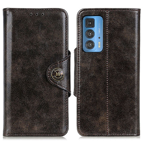 Funda de Cuero Cartera con Soporte Carcasa M12L para Motorola Moto Edge 20 Pro 5G Bronze