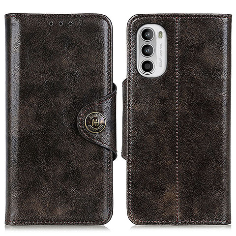 Funda de Cuero Cartera con Soporte Carcasa M12L para Motorola Moto Edge (2022) 5G Bronze