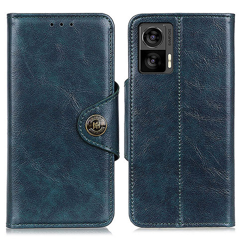 Funda de Cuero Cartera con Soporte Carcasa M12L para Motorola Moto Edge 30 Neo 5G Azul