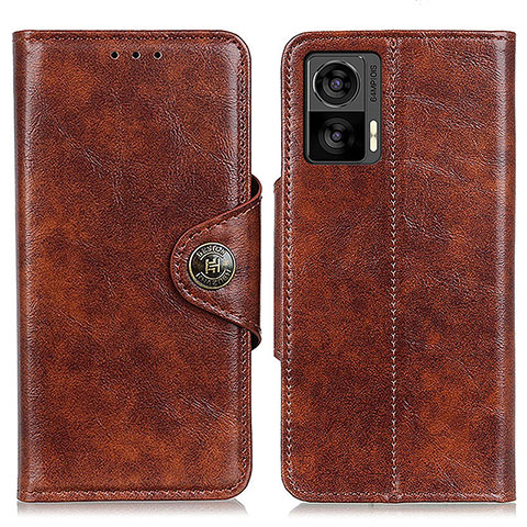 Funda de Cuero Cartera con Soporte Carcasa M12L para Motorola Moto Edge 30 Neo 5G Marron