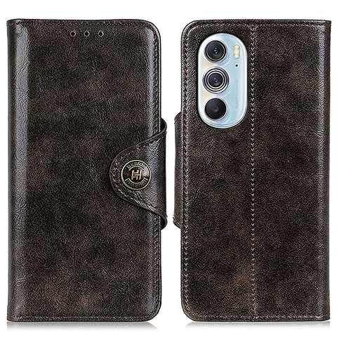 Funda de Cuero Cartera con Soporte Carcasa M12L para Motorola Moto Edge 30 Pro 5G Bronze