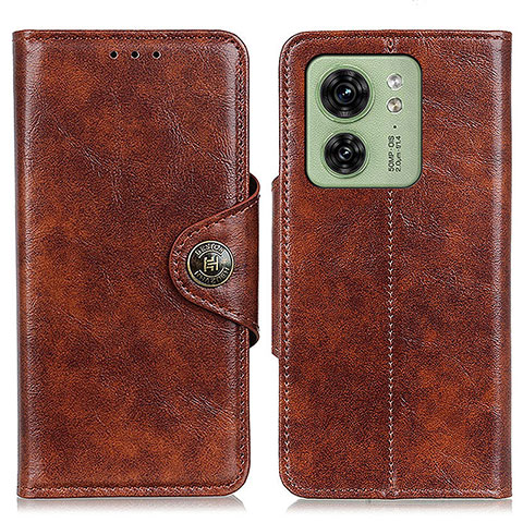 Funda de Cuero Cartera con Soporte Carcasa M12L para Motorola Moto Edge 40 5G Marron