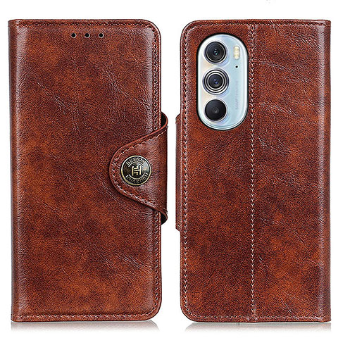 Funda de Cuero Cartera con Soporte Carcasa M12L para Motorola Moto Edge X30 5G Marron