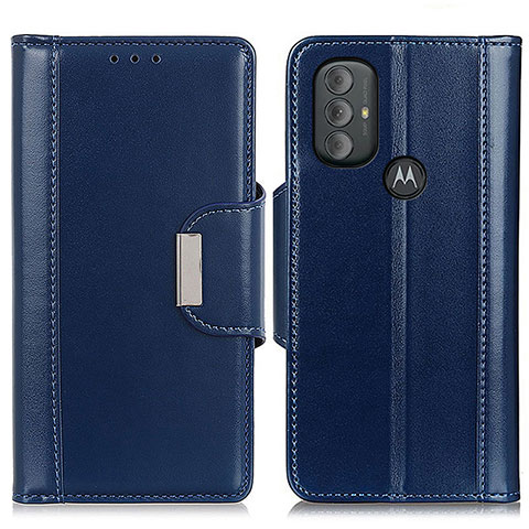 Funda de Cuero Cartera con Soporte Carcasa M12L para Motorola Moto G Play Gen 2 Azul