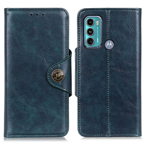 Funda de Cuero Cartera con Soporte Carcasa M12L para Motorola Moto G40 Fusion Azul