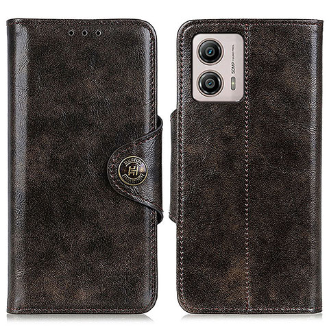 Funda de Cuero Cartera con Soporte Carcasa M12L para Motorola Moto G53 5G Bronze