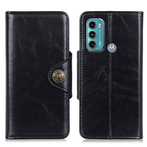 Funda de Cuero Cartera con Soporte Carcasa M12L para Motorola Moto G60 Negro