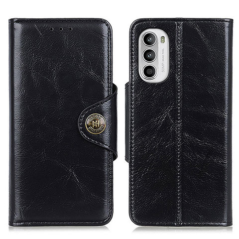 Funda de Cuero Cartera con Soporte Carcasa M12L para Motorola Moto G71s 5G Negro