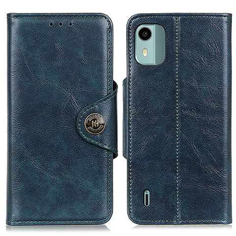 Funda de Cuero Cartera con Soporte Carcasa M12L para Nokia C12 Pro Azul