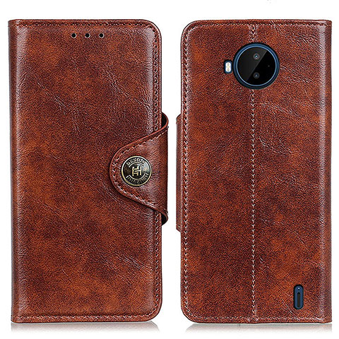 Funda de Cuero Cartera con Soporte Carcasa M12L para Nokia C20 Plus Marron