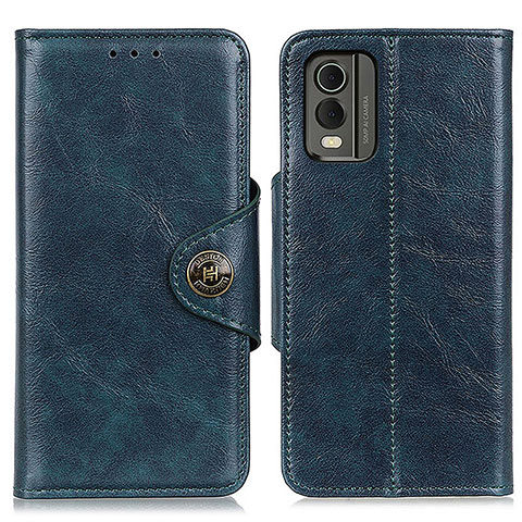 Funda de Cuero Cartera con Soporte Carcasa M12L para Nokia C32 Azul