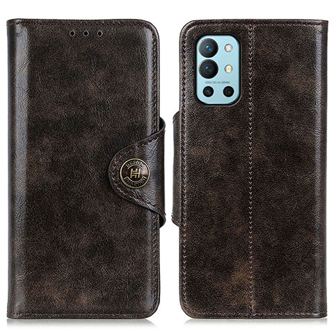 Funda de Cuero Cartera con Soporte Carcasa M12L para OnePlus 9R 5G Bronze