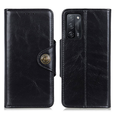 Funda de Cuero Cartera con Soporte Carcasa M12L para Oppo A53s 5G Negro