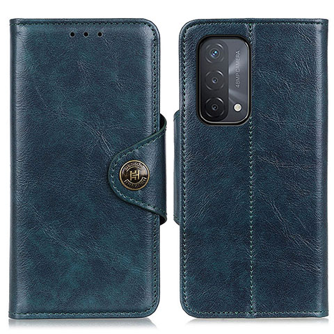 Funda de Cuero Cartera con Soporte Carcasa M12L para Oppo A54 5G Azul