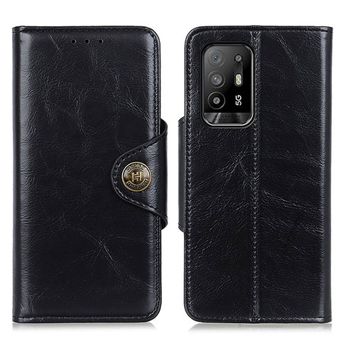 Funda de Cuero Cartera con Soporte Carcasa M12L para Oppo A95 5G Negro