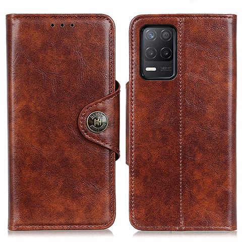 Funda de Cuero Cartera con Soporte Carcasa M12L para Realme 9 5G India Marron