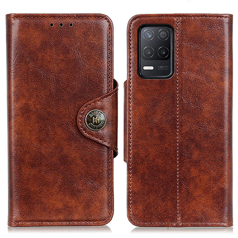 Funda de Cuero Cartera con Soporte Carcasa M12L para Realme Q3 5G Marron