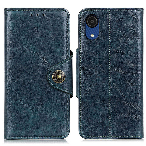 Funda de Cuero Cartera con Soporte Carcasa M12L para Samsung Galaxy A03 Core Azul