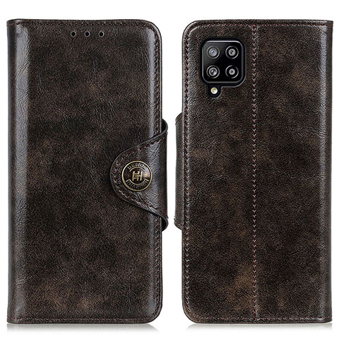 Funda de Cuero Cartera con Soporte Carcasa M12L para Samsung Galaxy A22 4G Bronze