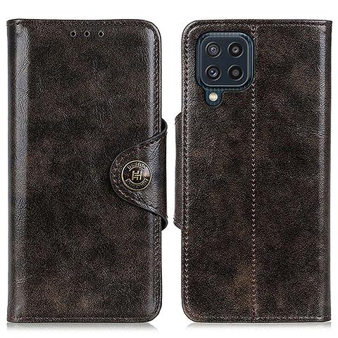 Funda de Cuero Cartera con Soporte Carcasa M12L para Samsung Galaxy M32 4G Bronze