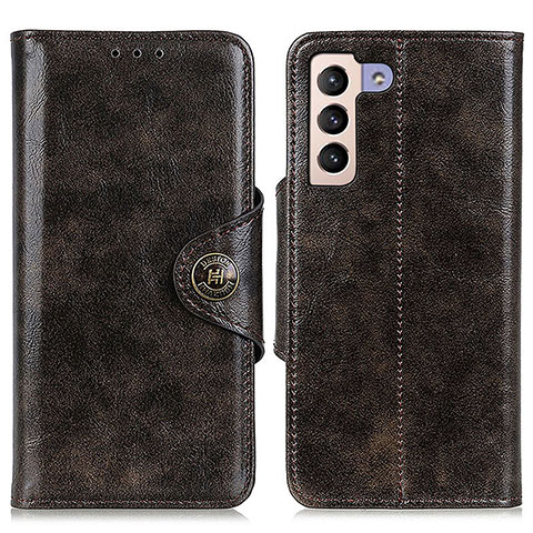 Funda de Cuero Cartera con Soporte Carcasa M12L para Samsung Galaxy S21 5G Bronze