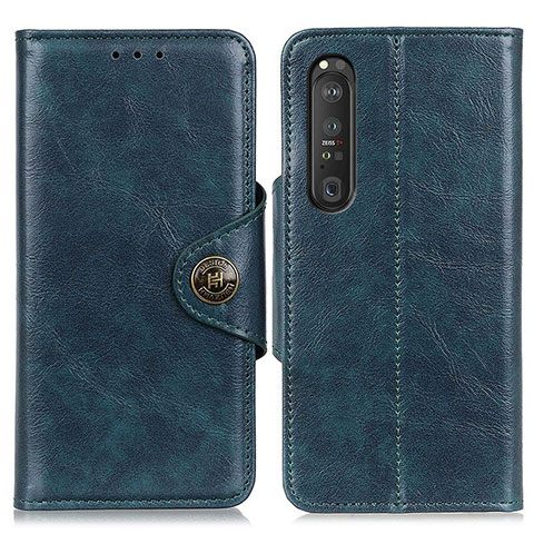 Funda de Cuero Cartera con Soporte Carcasa M12L para Sony Xperia 1 III Azul