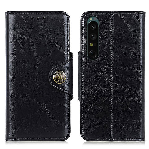 Funda de Cuero Cartera con Soporte Carcasa M12L para Sony Xperia 1 IV Negro