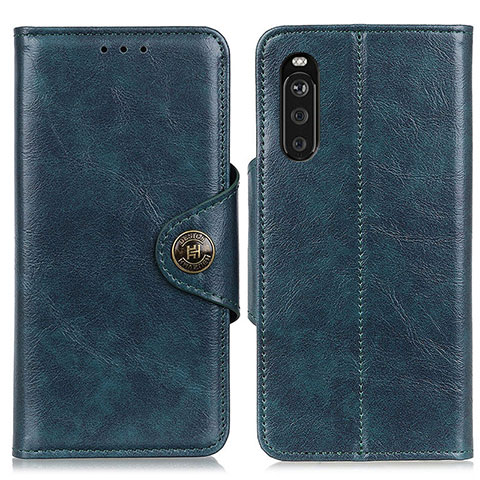 Funda de Cuero Cartera con Soporte Carcasa M12L para Sony Xperia 10 III SO-52B Azul