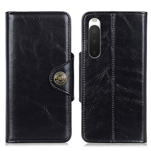 Funda de Cuero Cartera con Soporte Carcasa M12L para Sony Xperia 10 IV SO-52C Negro